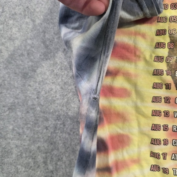 50 Cent Final Lap Tour T Shirt Mens 2XL Tie Dye 2023 Tour Dates Graphic Tee - Picture 12 of 13